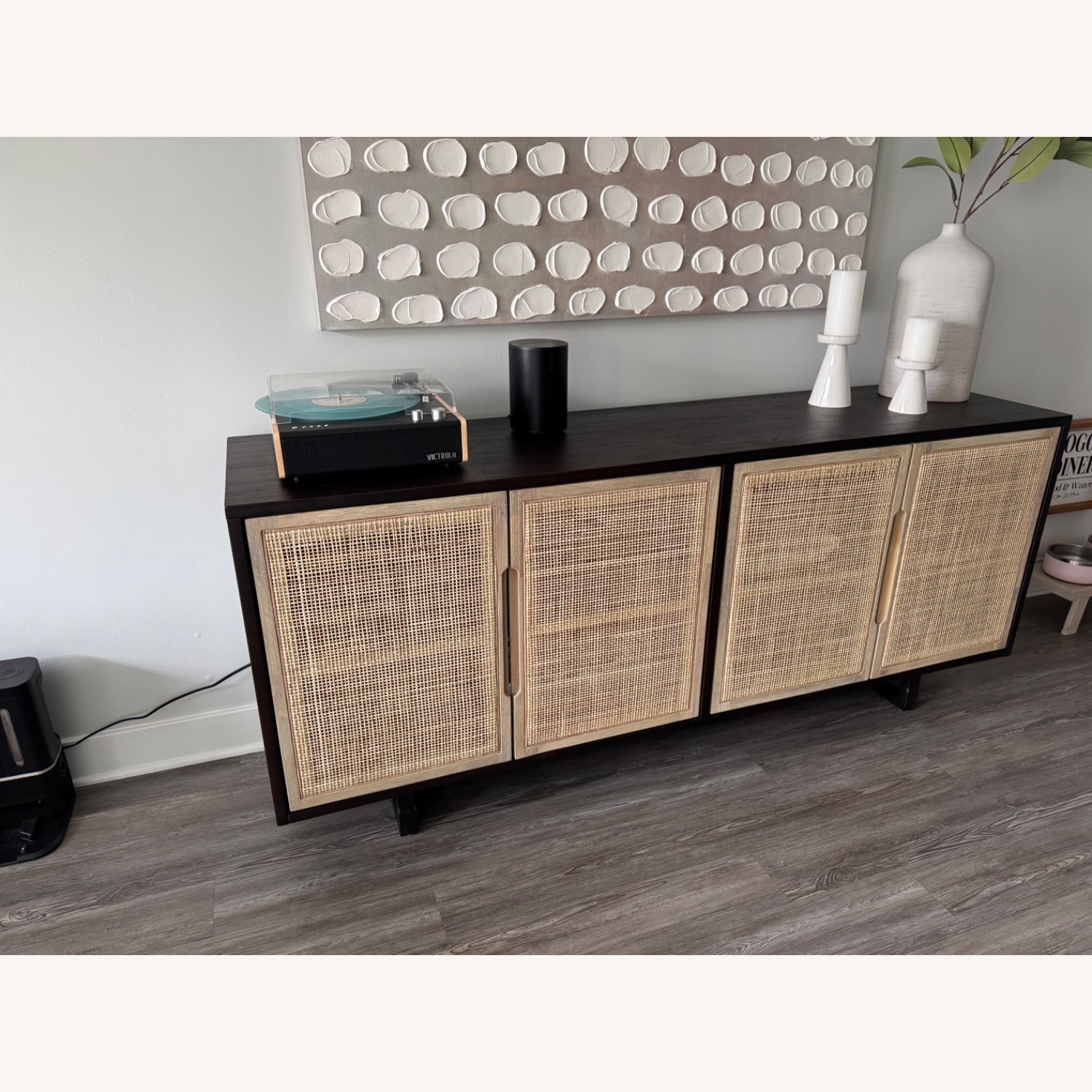 Crate & Barrel Libby 72" Black Credenza - image-2