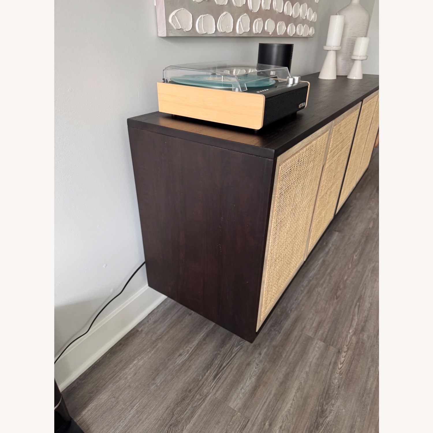 Crate & Barrel Libby 72" Black Credenza - image-3