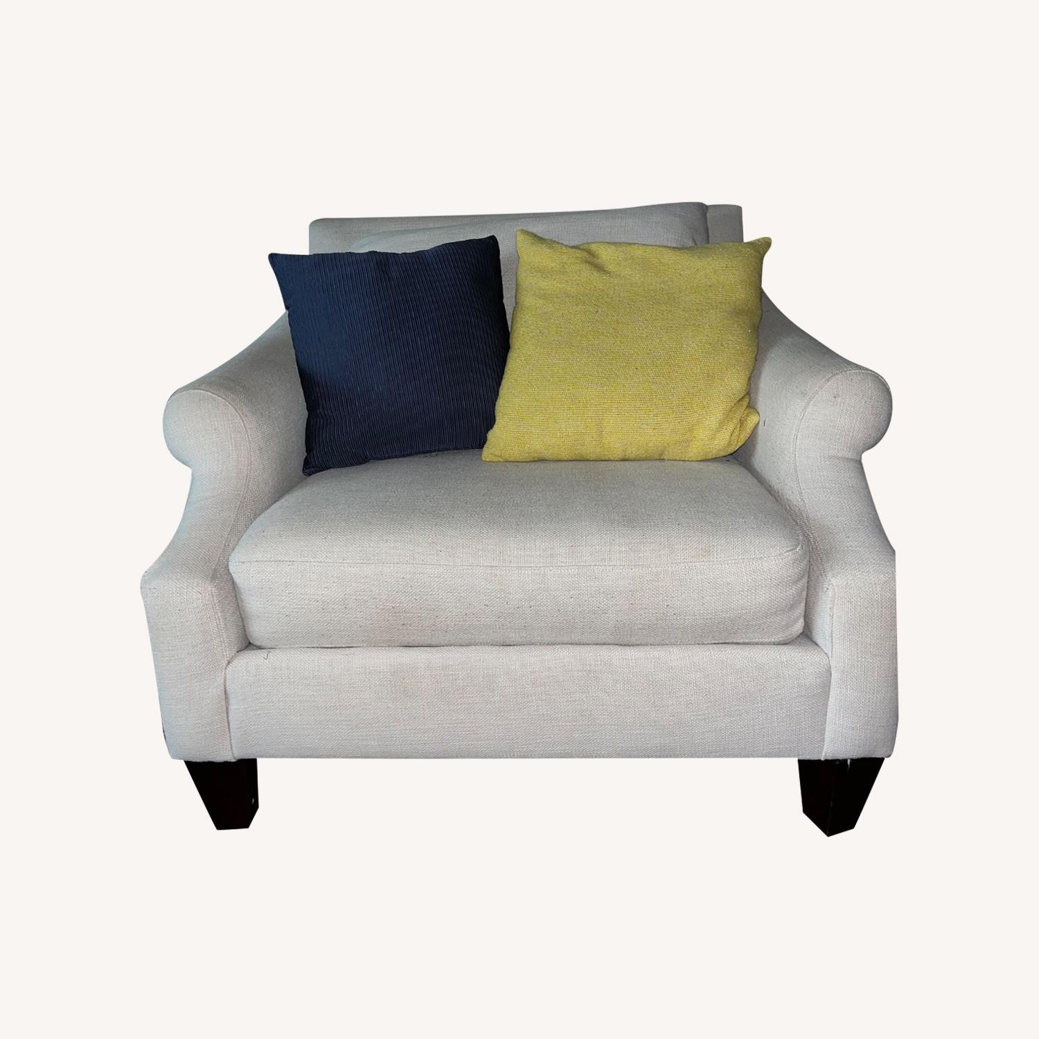 West Elm Dove White Henry Chair - image-0