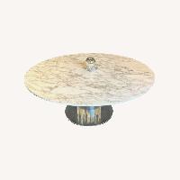 6' Diameter Size Beautiful Marble Dining Table
