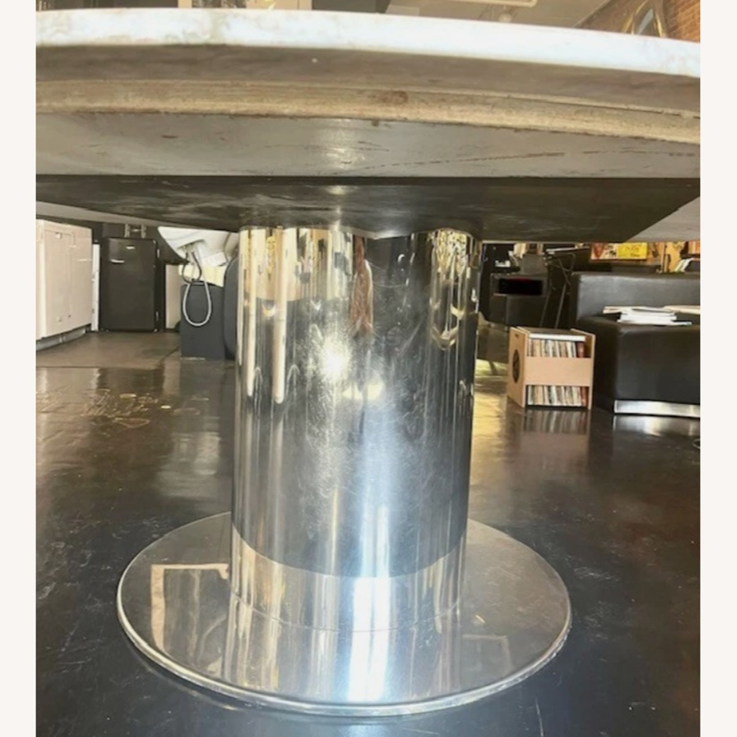 6' Diameter Size Beautiful Marble Dining Table - image-4