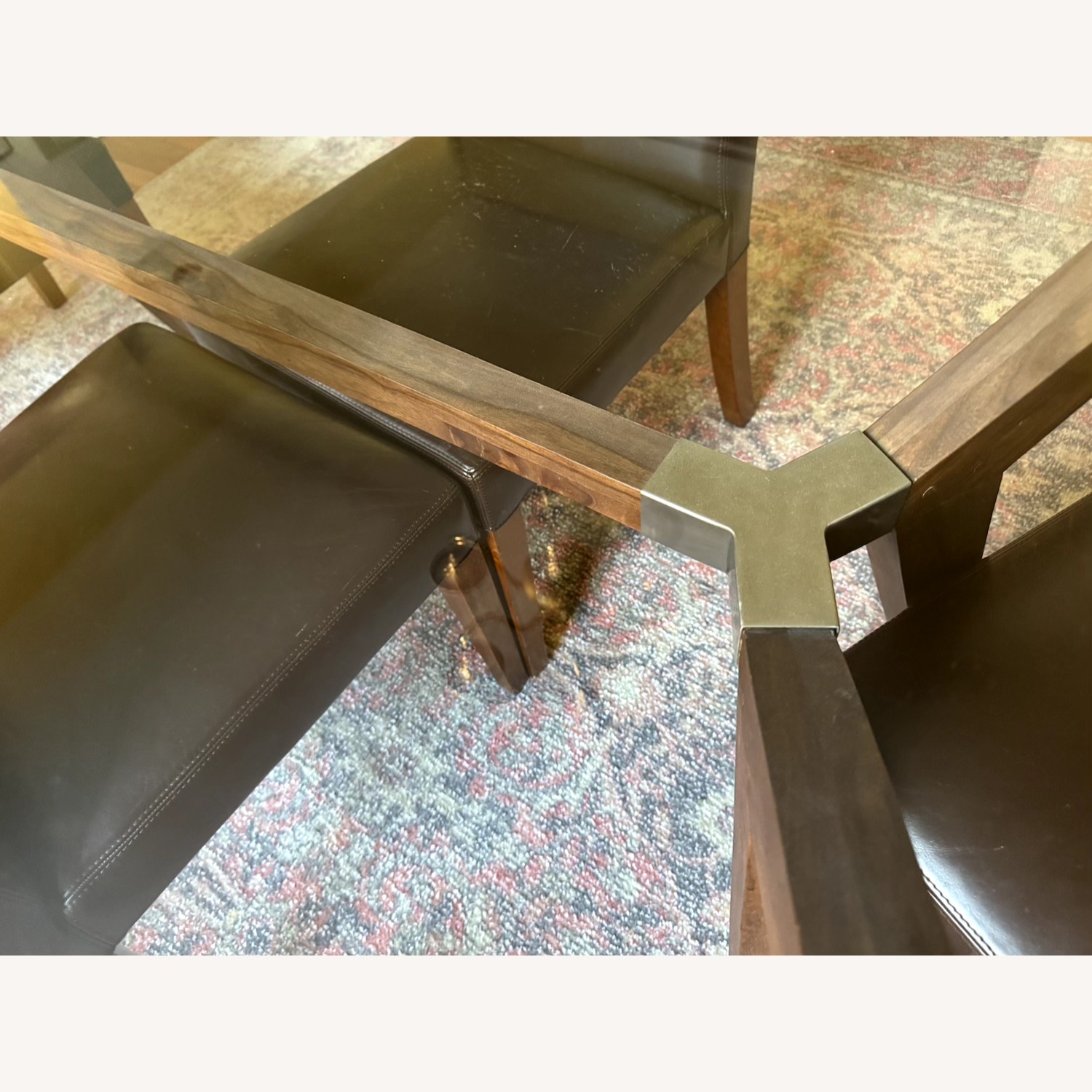 Crate & Barrel Dining Table and 4 Chairs  - image-5