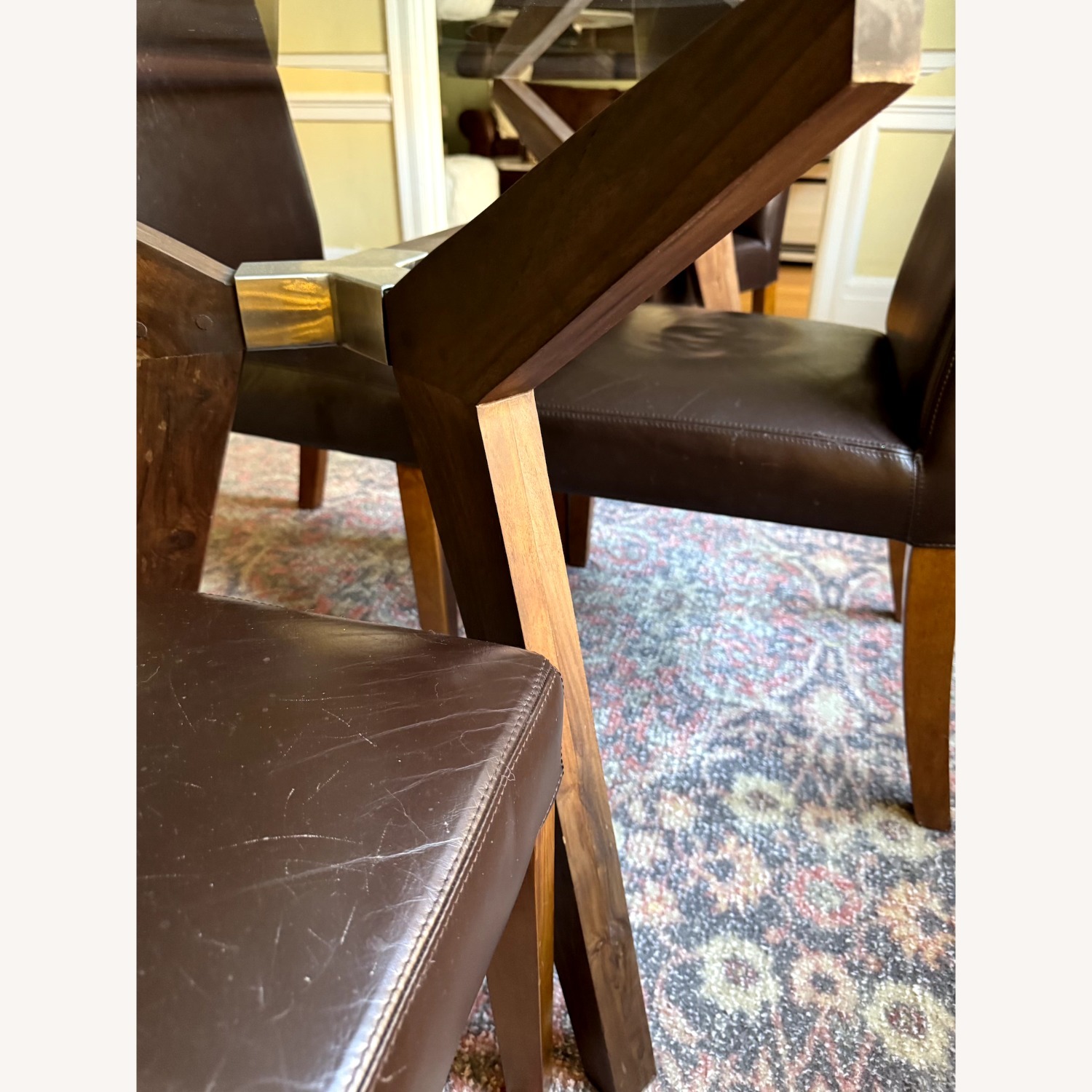 Crate & Barrel Dining Table and 4 Chairs  - image-4