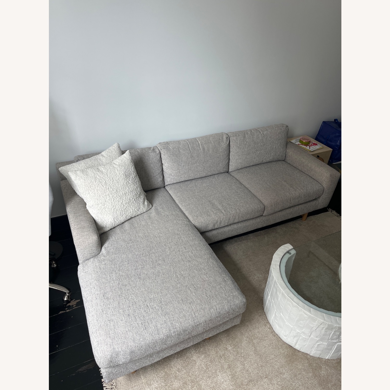 West Elm Eddy Sectional - Gray  - image-2