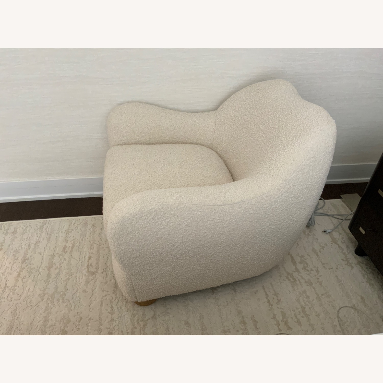 希少 CB2 BACIO CREAM BOUCLE SOFA ブークレソファ Bacio 86.5
