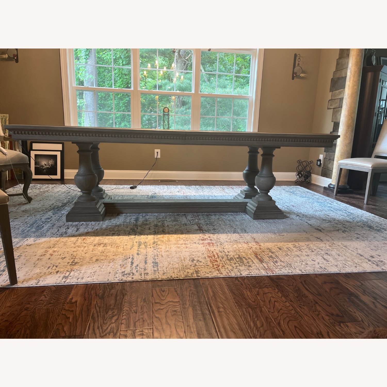 Restoration Hardware Grey Dining Table - image-2