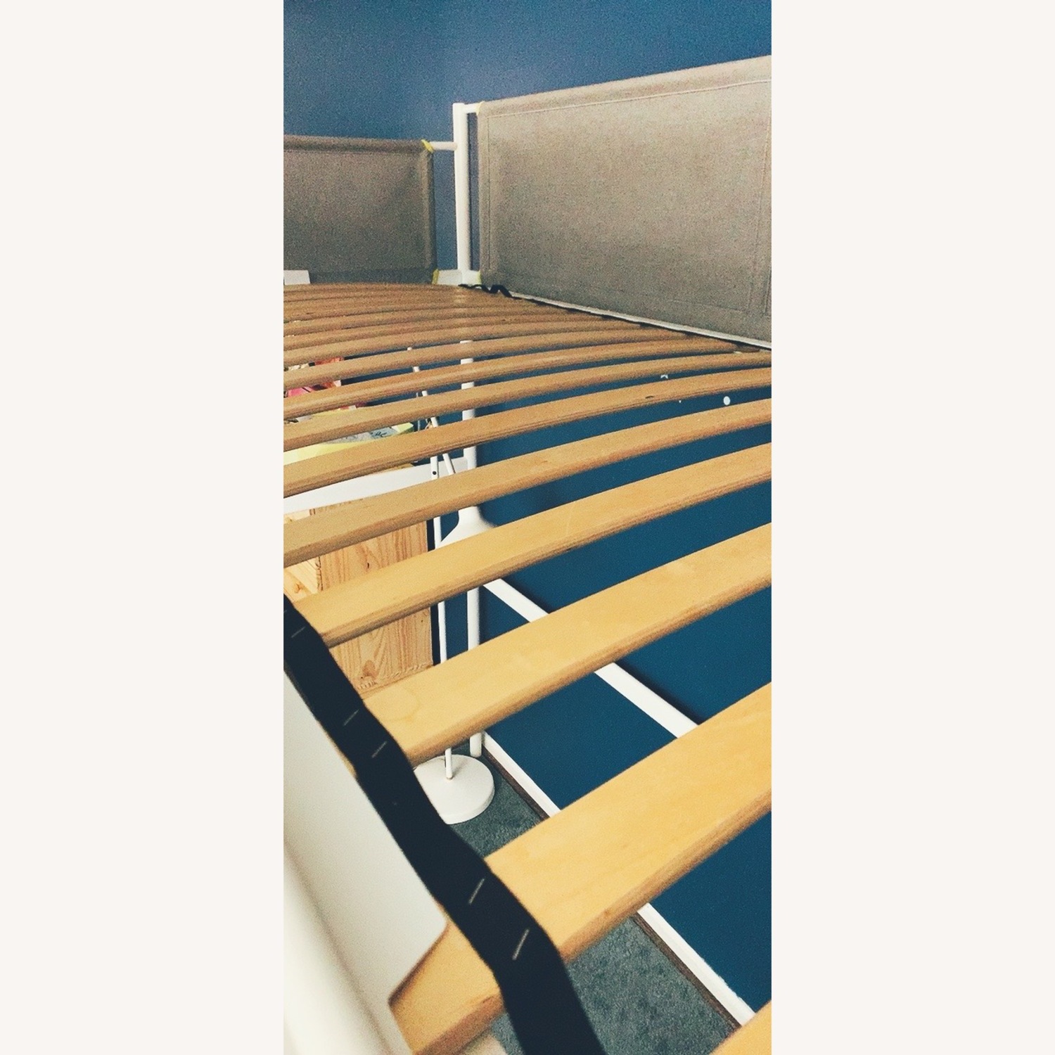 IKEA Loft Bed Frame, White/Light Gray, Twin - image-7