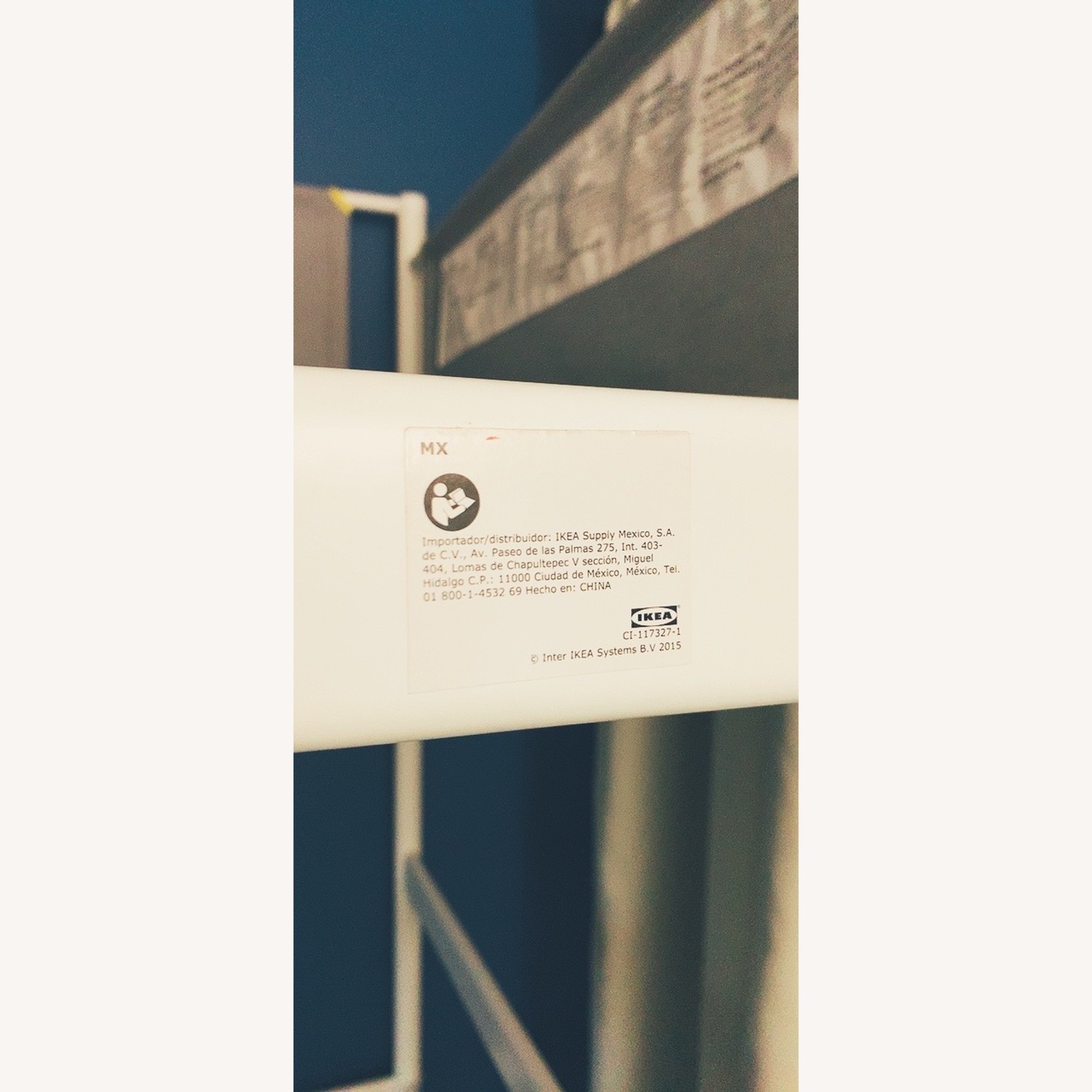 IKEA Loft Bed Frame, White/Light Gray, Twin - image-8