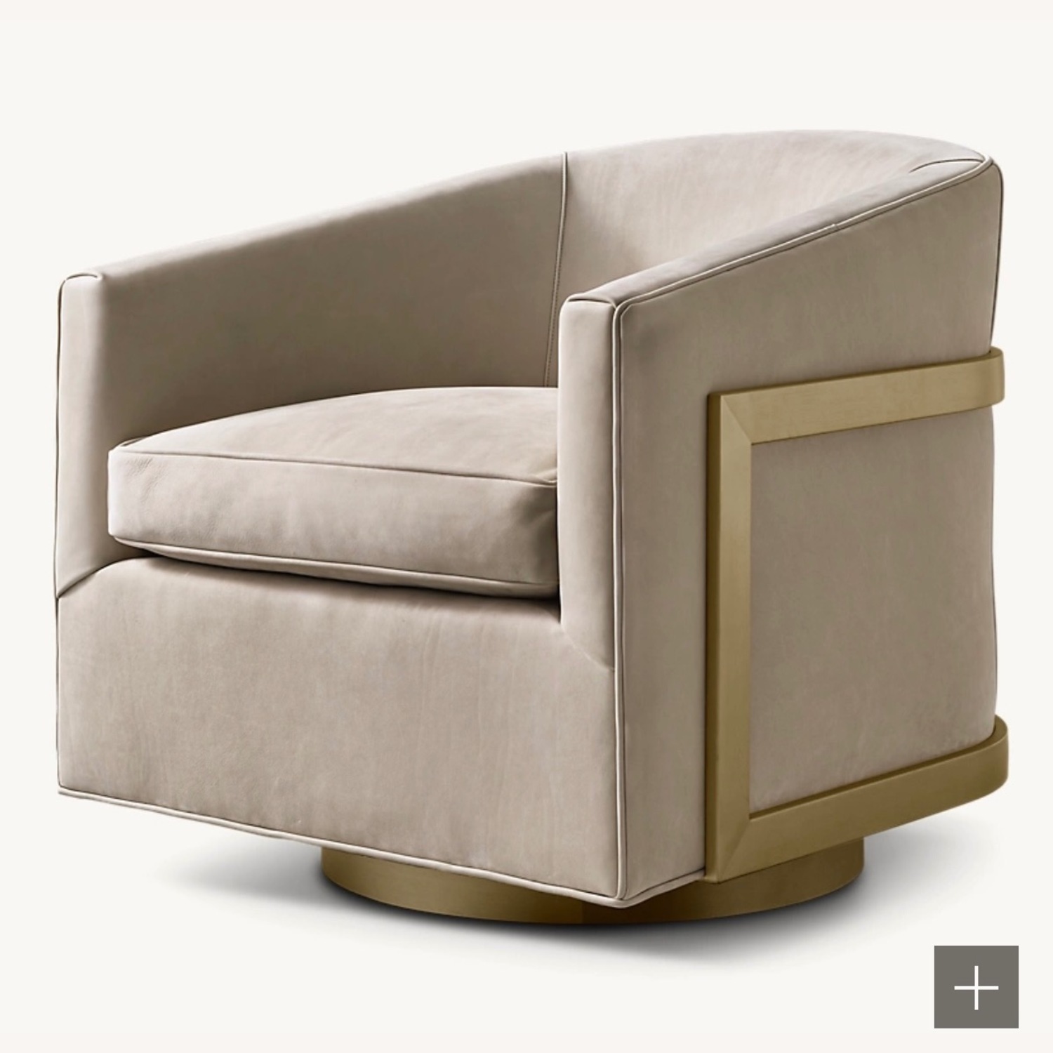 Restoration Hardware Reginald Leather Chair  - image-1