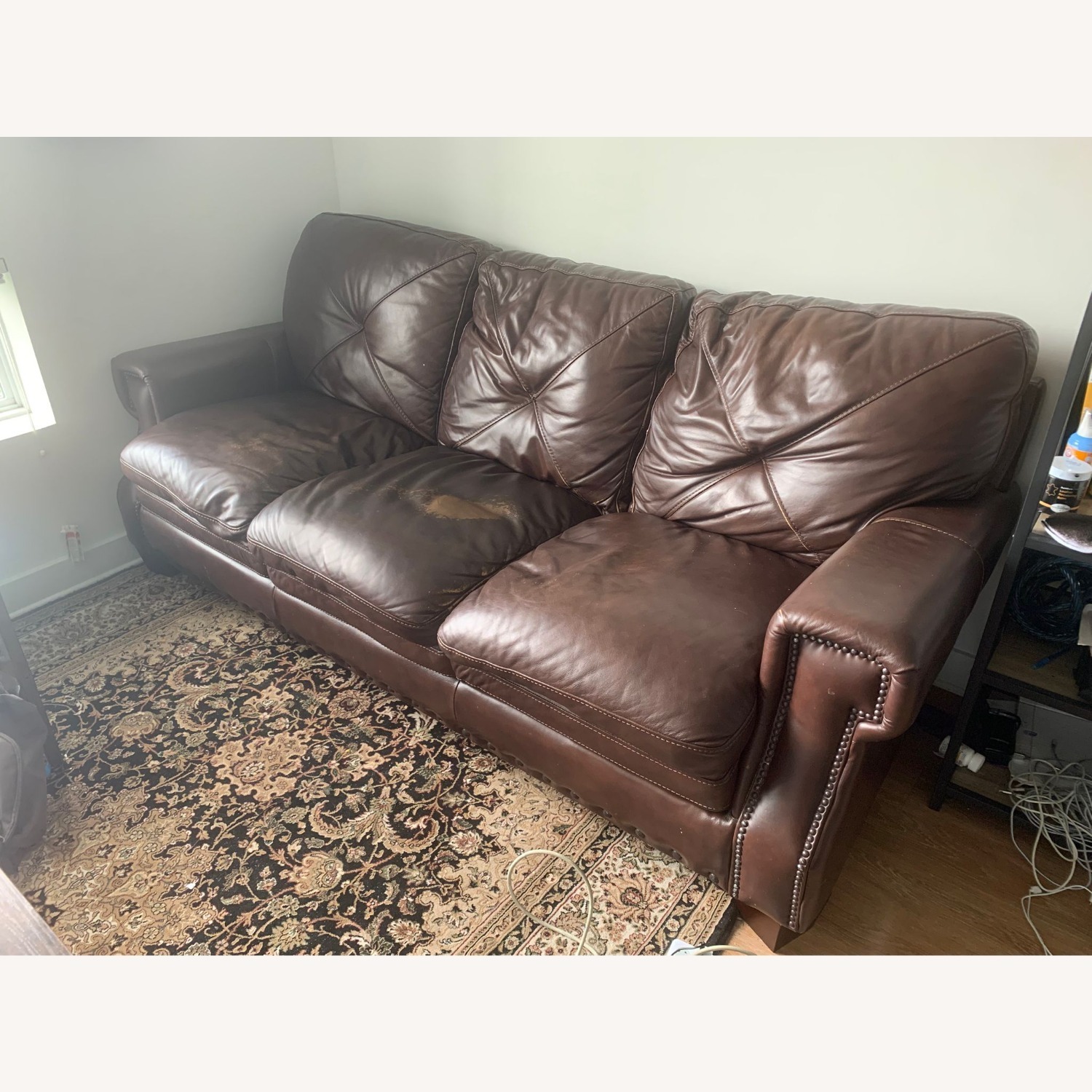 Bob's Discount Furniture Kennedy Leather Sofa - image-2