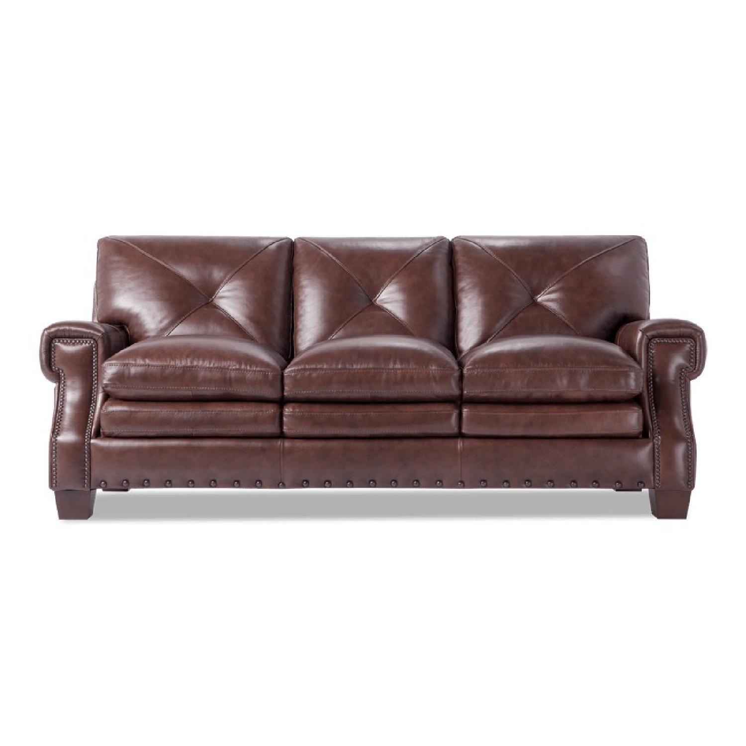 Bob's Discount Furniture Kennedy Leather Sofa - image-4