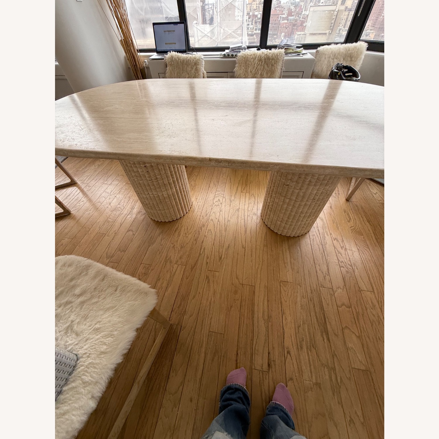 Customs Travertine Table - image-3