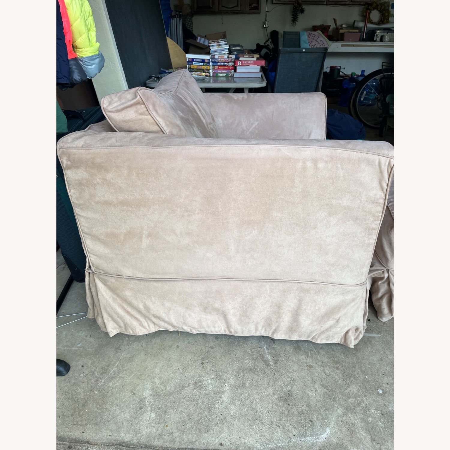 Custom made Chair and 1/2 with Matching Ottoman - image-2