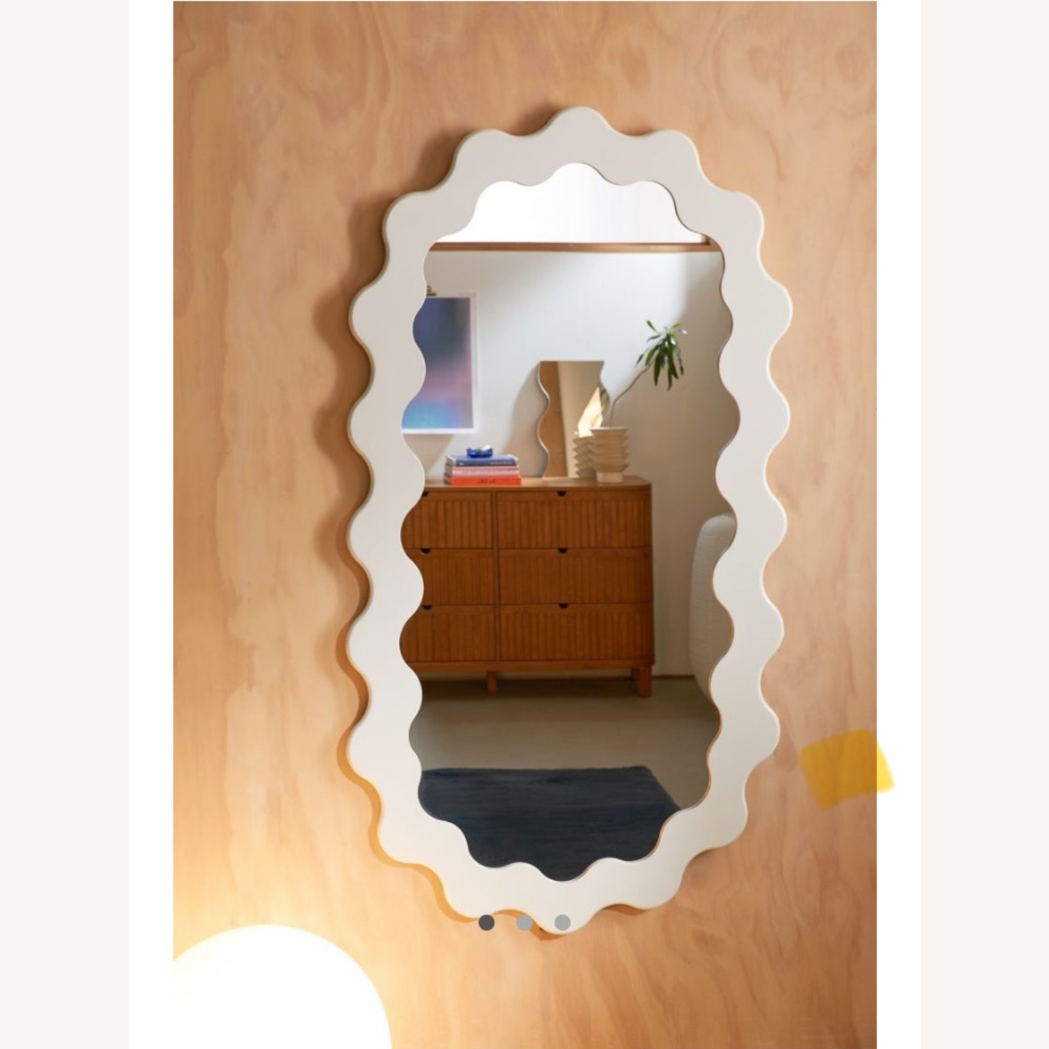 Urban Outfitters Roma Wavy Wall Mirror Floor  - image-1
