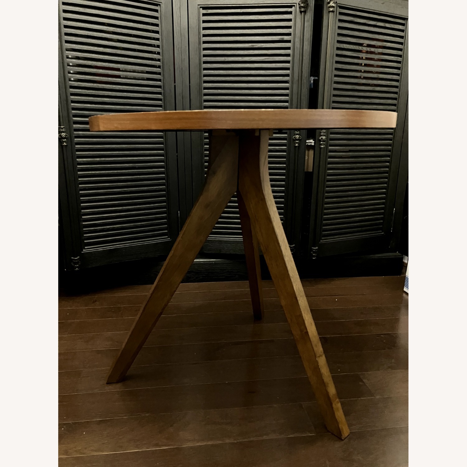 West Elm Tripod Dining Table Walnut - image-4