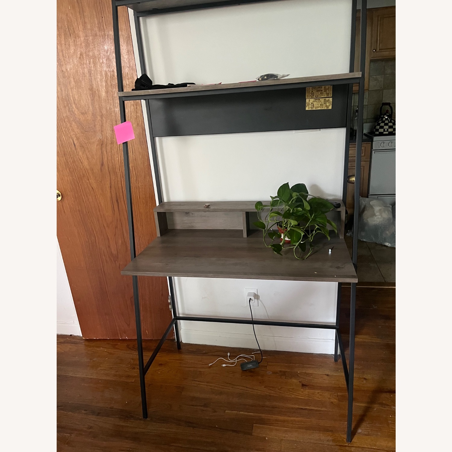 Wayfair Trent Austin Design Grey Ladder Shelf Desk - image-2
