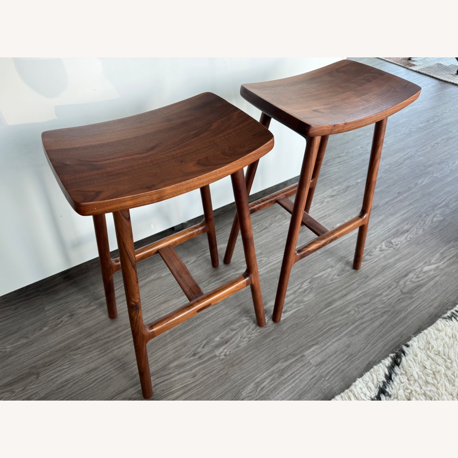 Article Esse Walnut Counter Stool Set of 2 - image-4