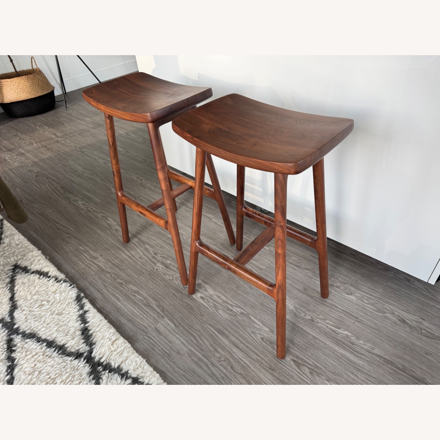 Article Esse Walnut Counter Stool Set of 2 - image-1
