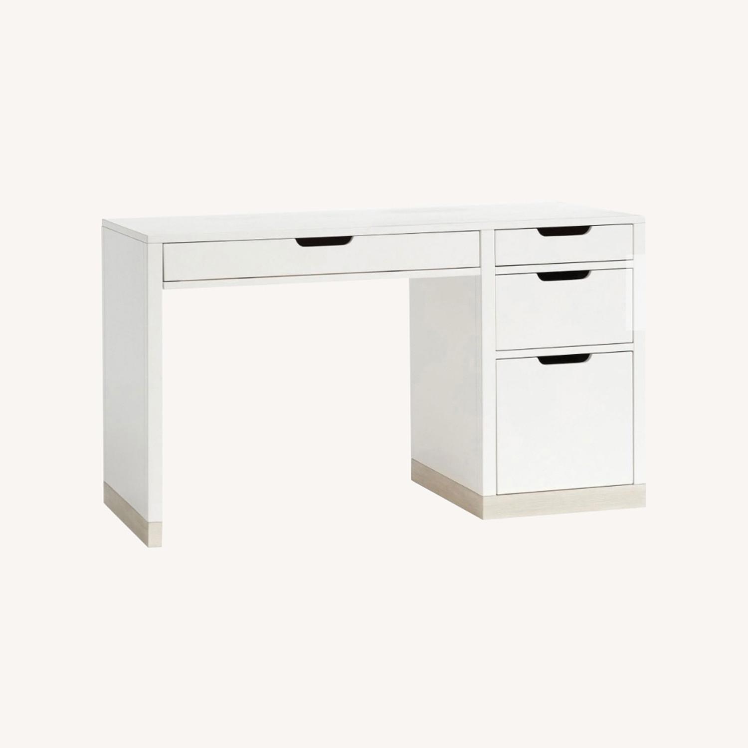 West Elm Rhys Desk White - image-0