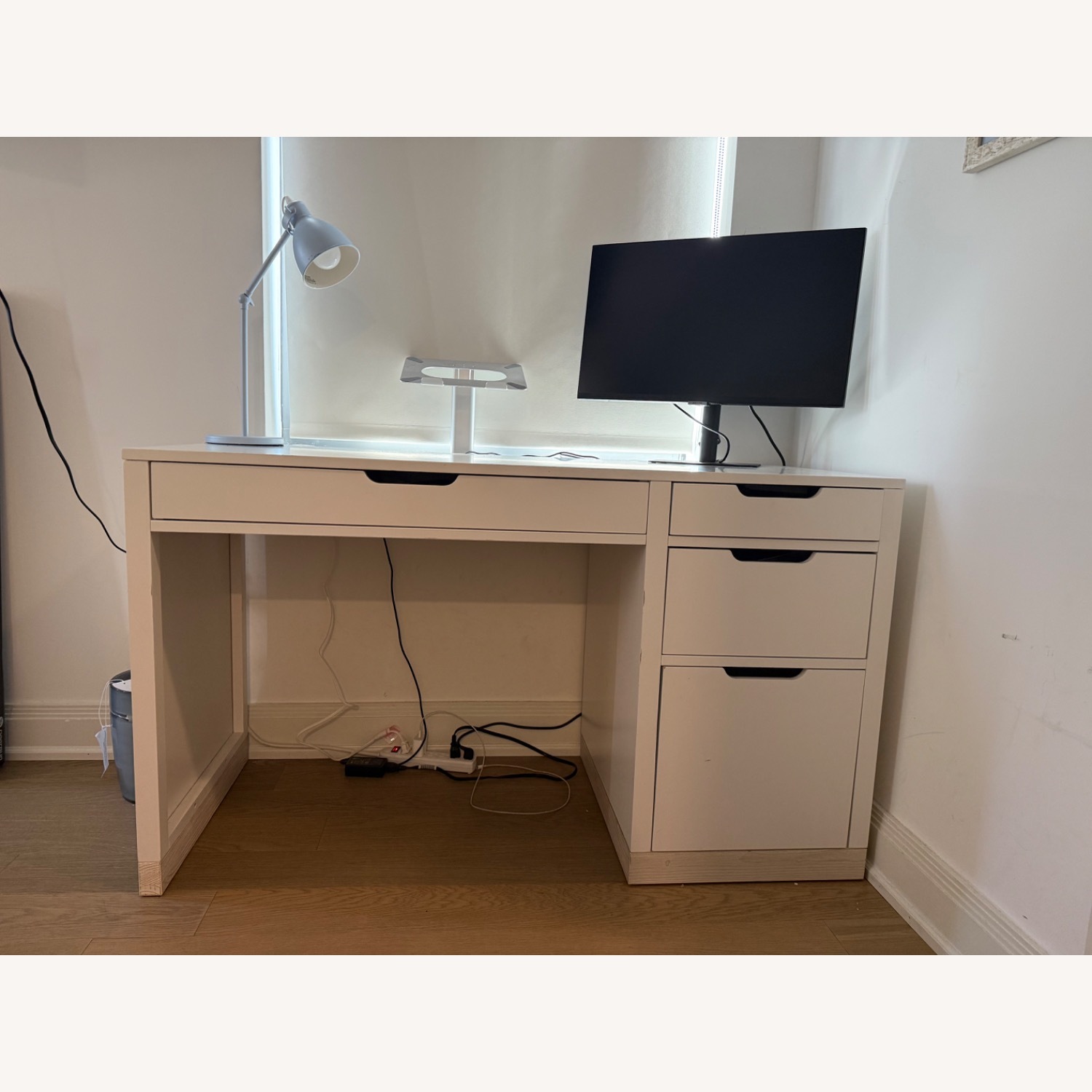 West Elm Rhys Desk White - image-1