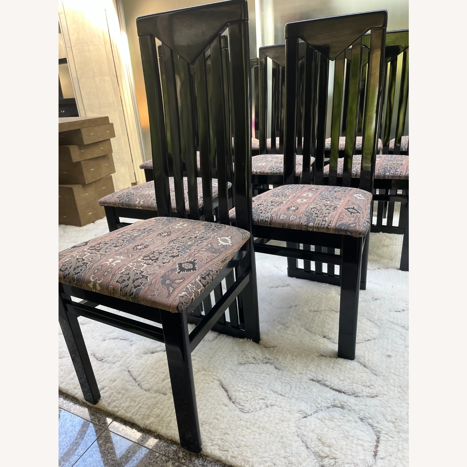 Vintage Italian MCM Mid-Century Dining Chairs (10) - image-3