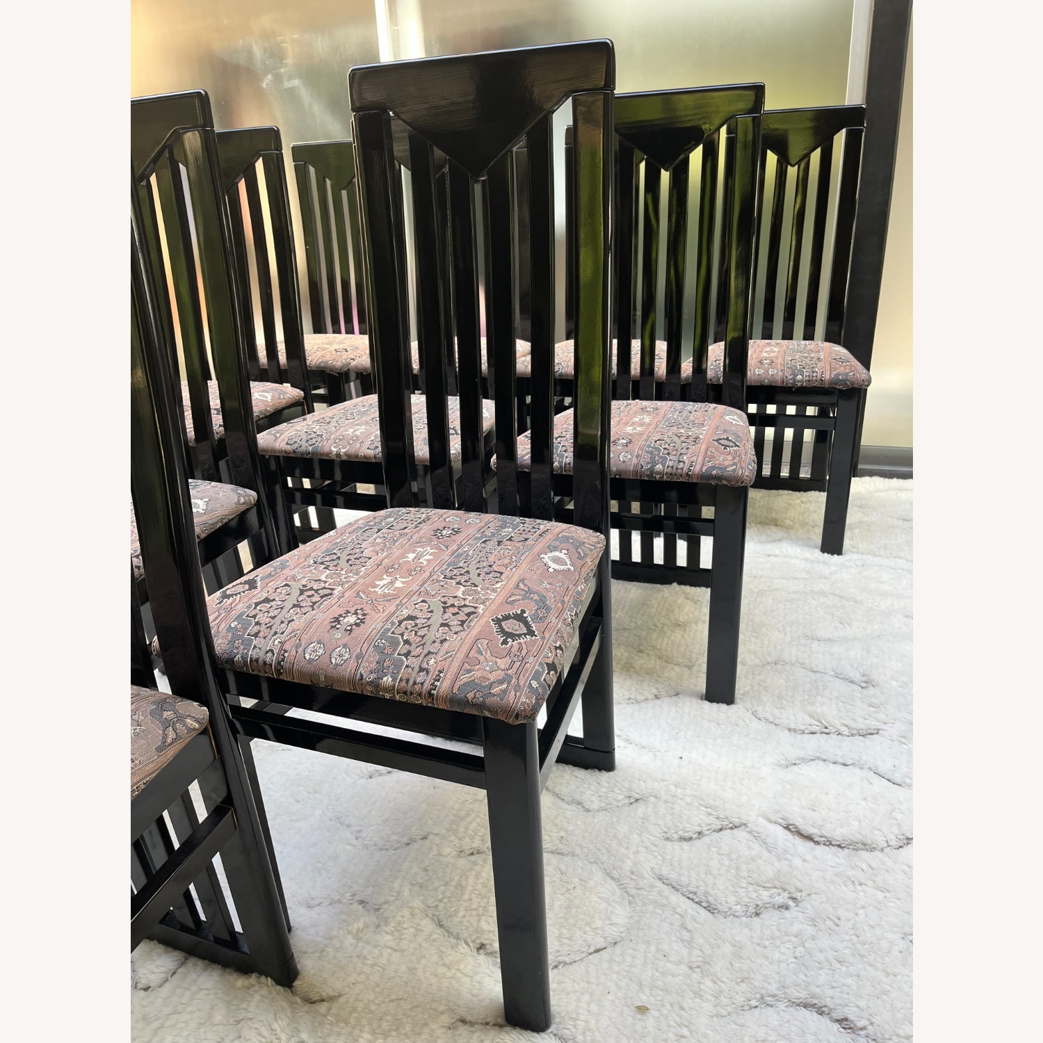 Vintage Italian MCM Mid-Century Dining Chairs (10) - image-4