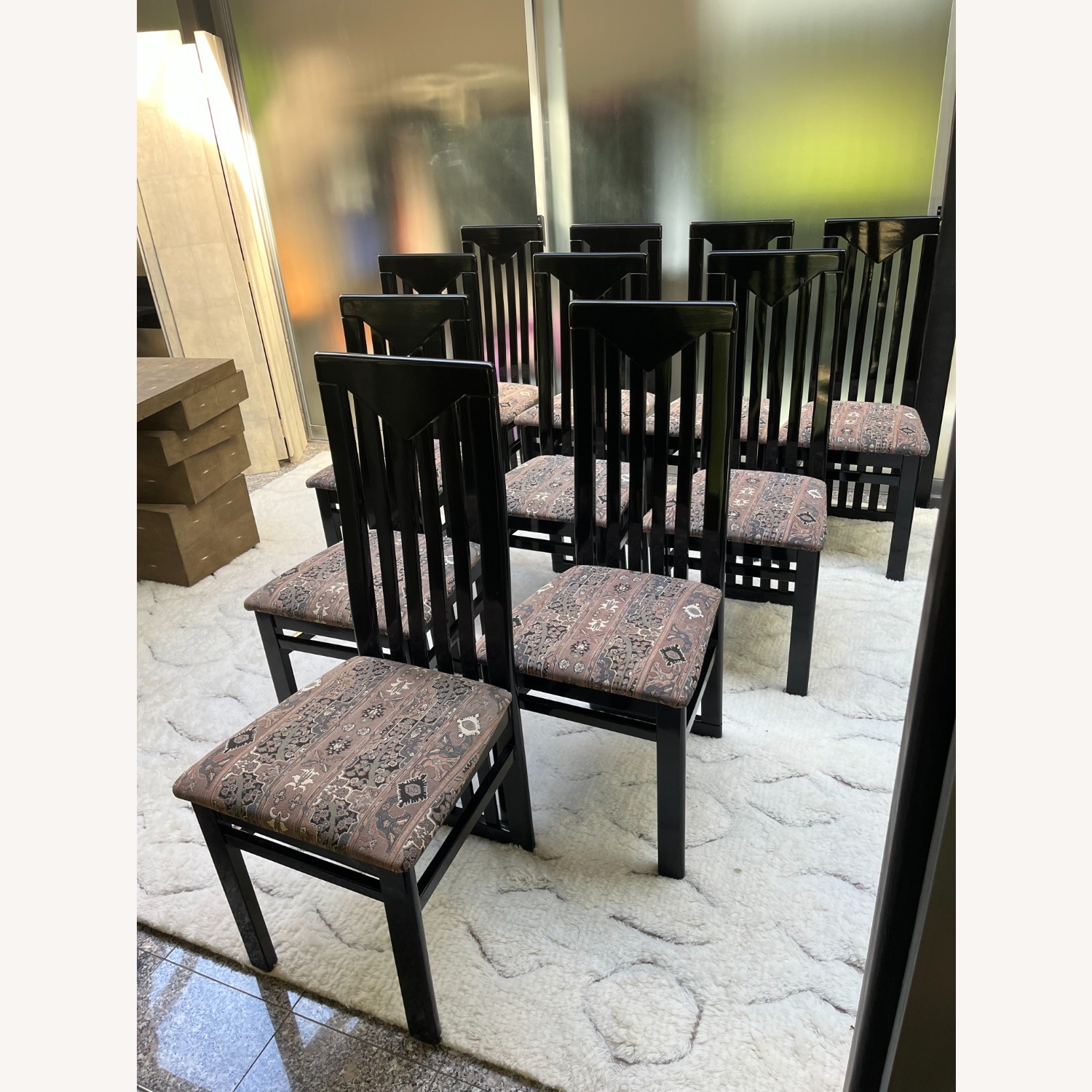 Vintage Italian MCM Mid-Century Dining Chairs (10) - image-2