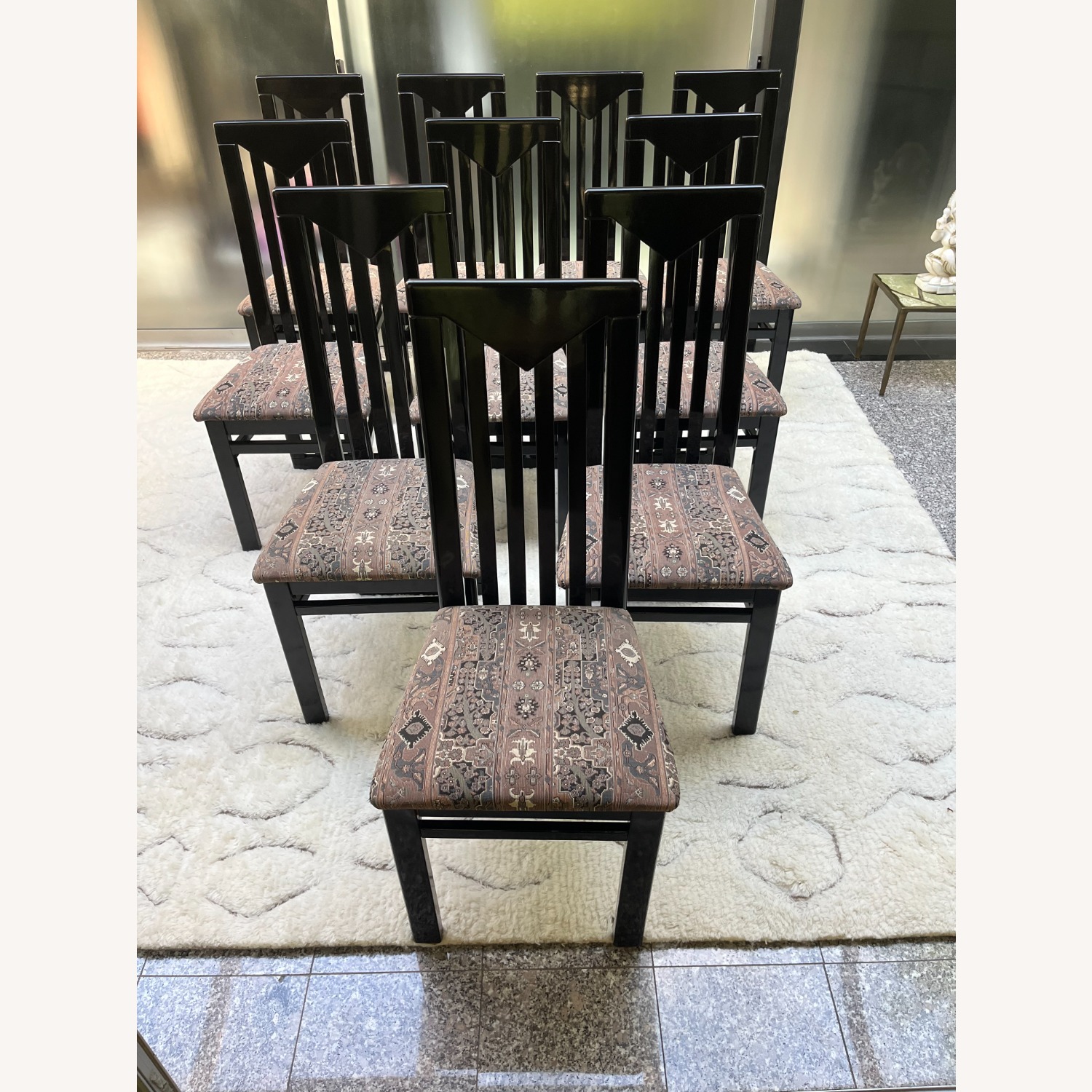 Vintage Italian MCM Mid-Century Dining Chairs (10) - image-1