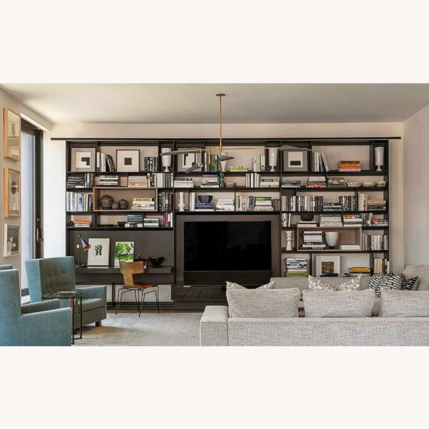 イタリアMONTECATINI社輸送用ボックス-B／インダストリアル系インテリア B&B Italia Wall Unit With Desk - AptDeco