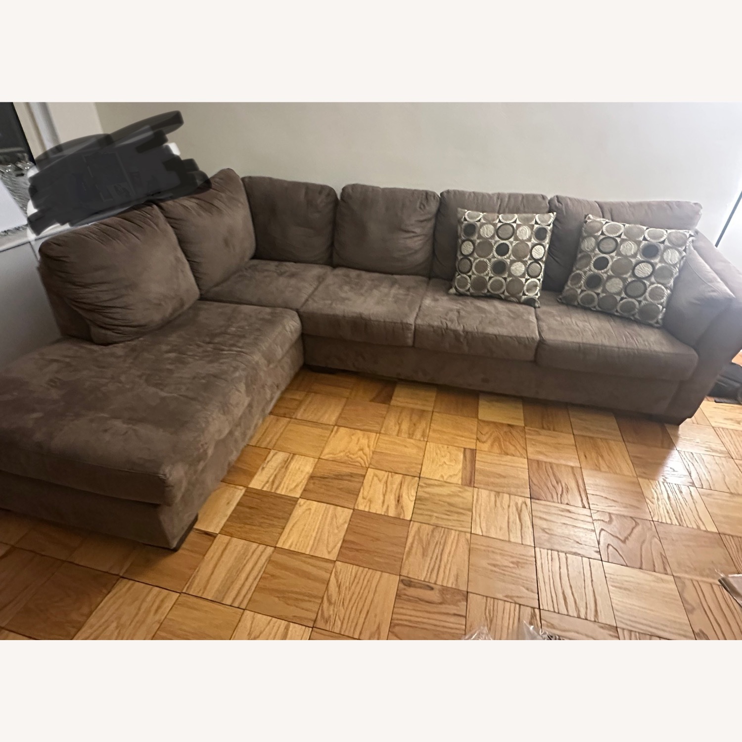 Bob's Discount Furniture Comfortable Brown Sofa - image-1