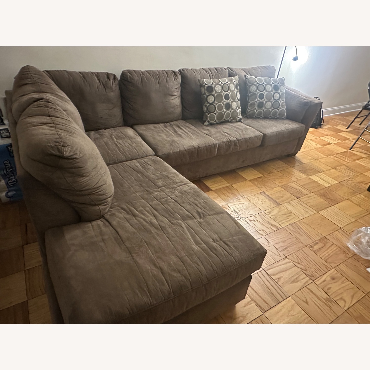 Bob's Discount Furniture Comfortable Brown Sofa - image-2