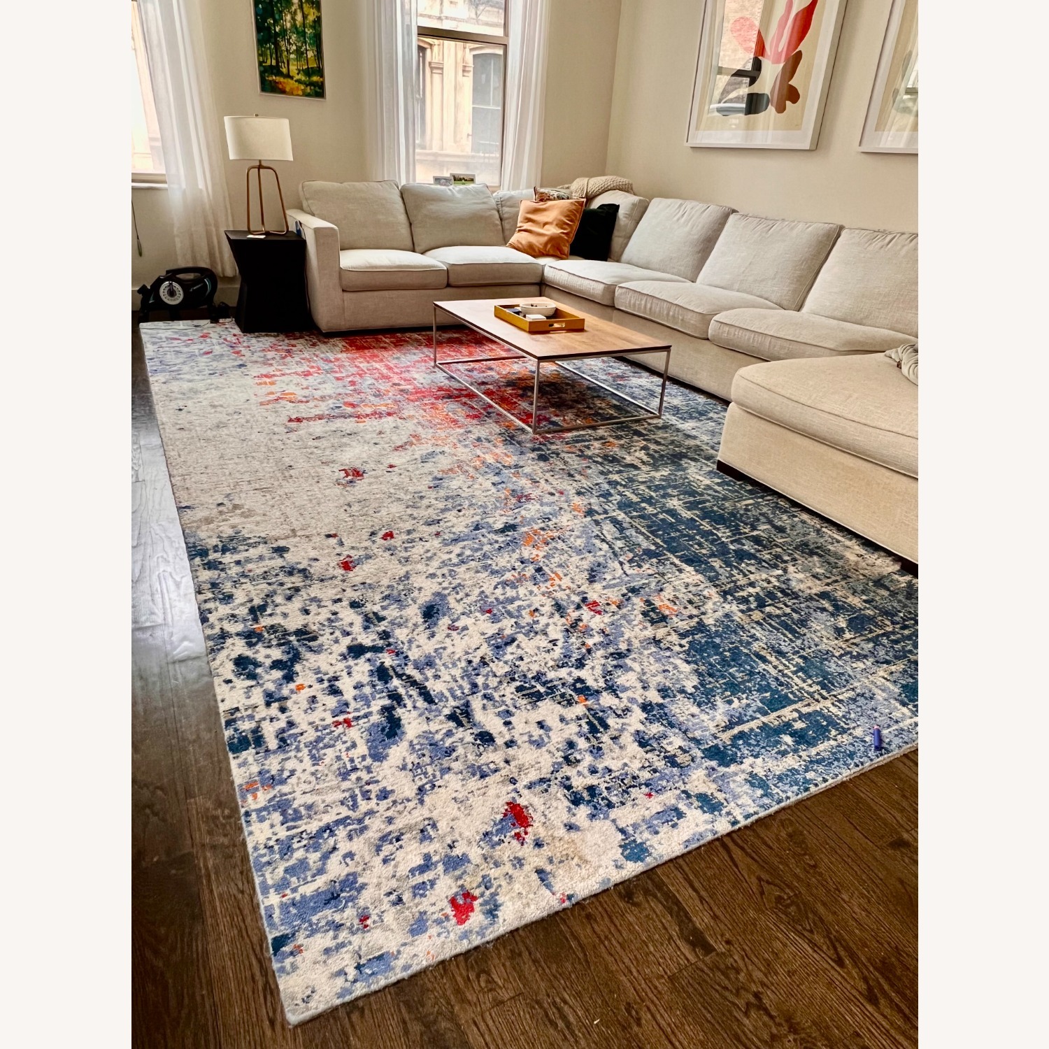 Wayfair Multicolored Abstract Rug - image-1