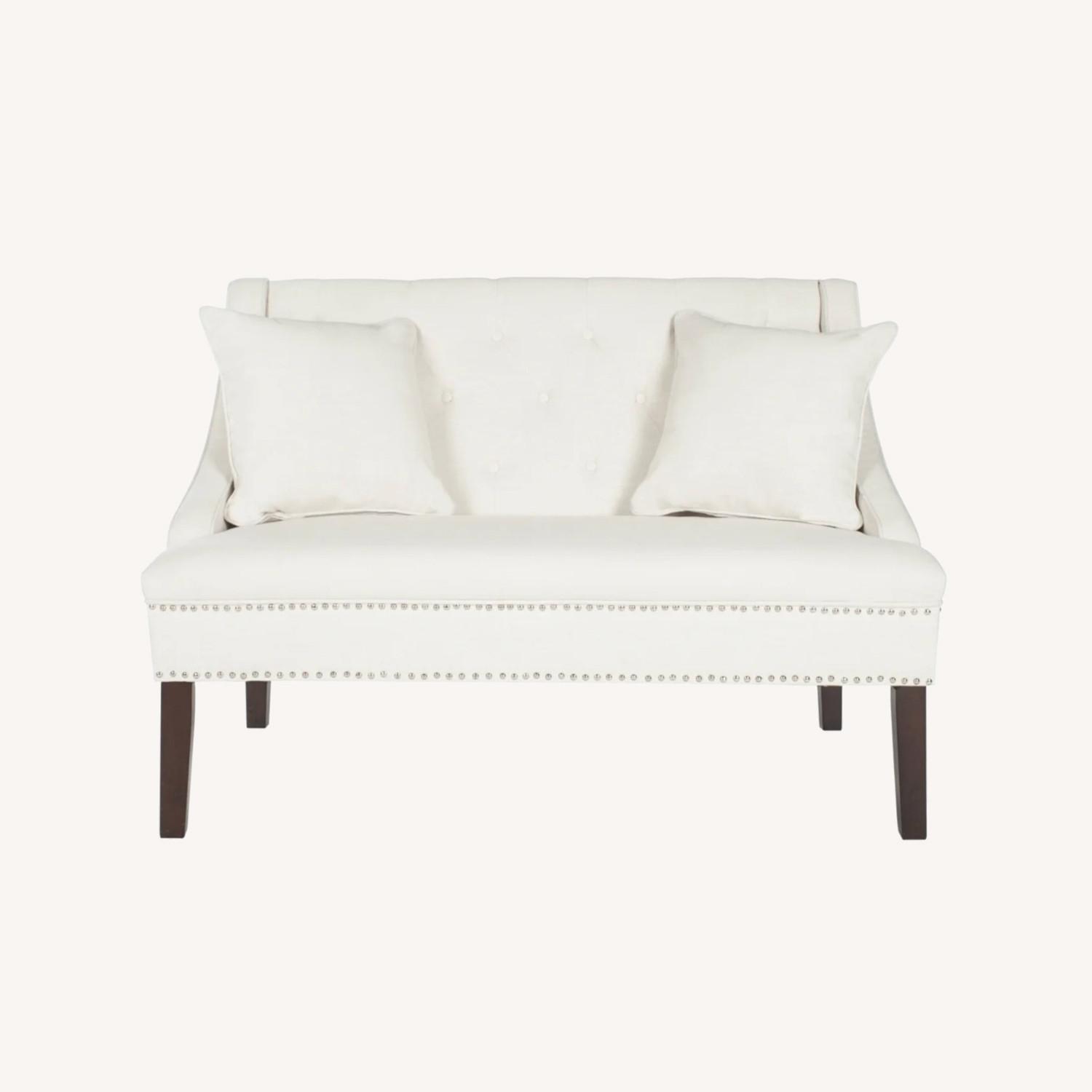 SAFAVIEH Linen Settee - image-0