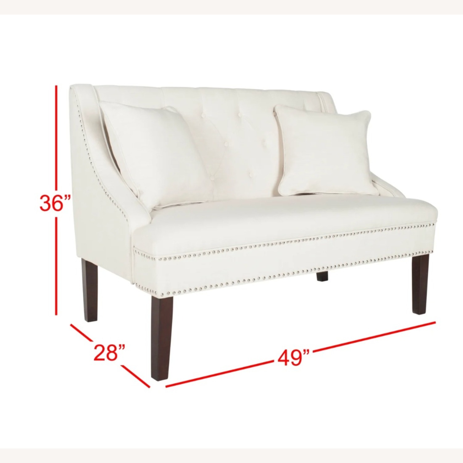 SAFAVIEH Linen Settee - image-3