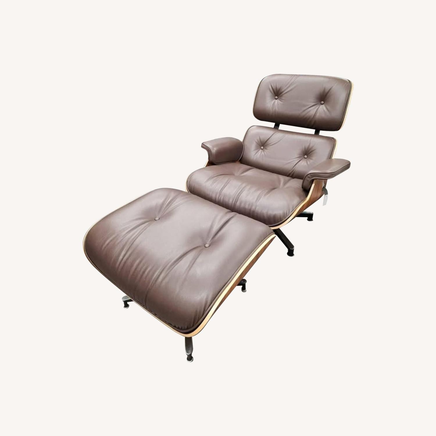 Herman Miller Eames Brown Lounge Chair & Ottoman - image-0