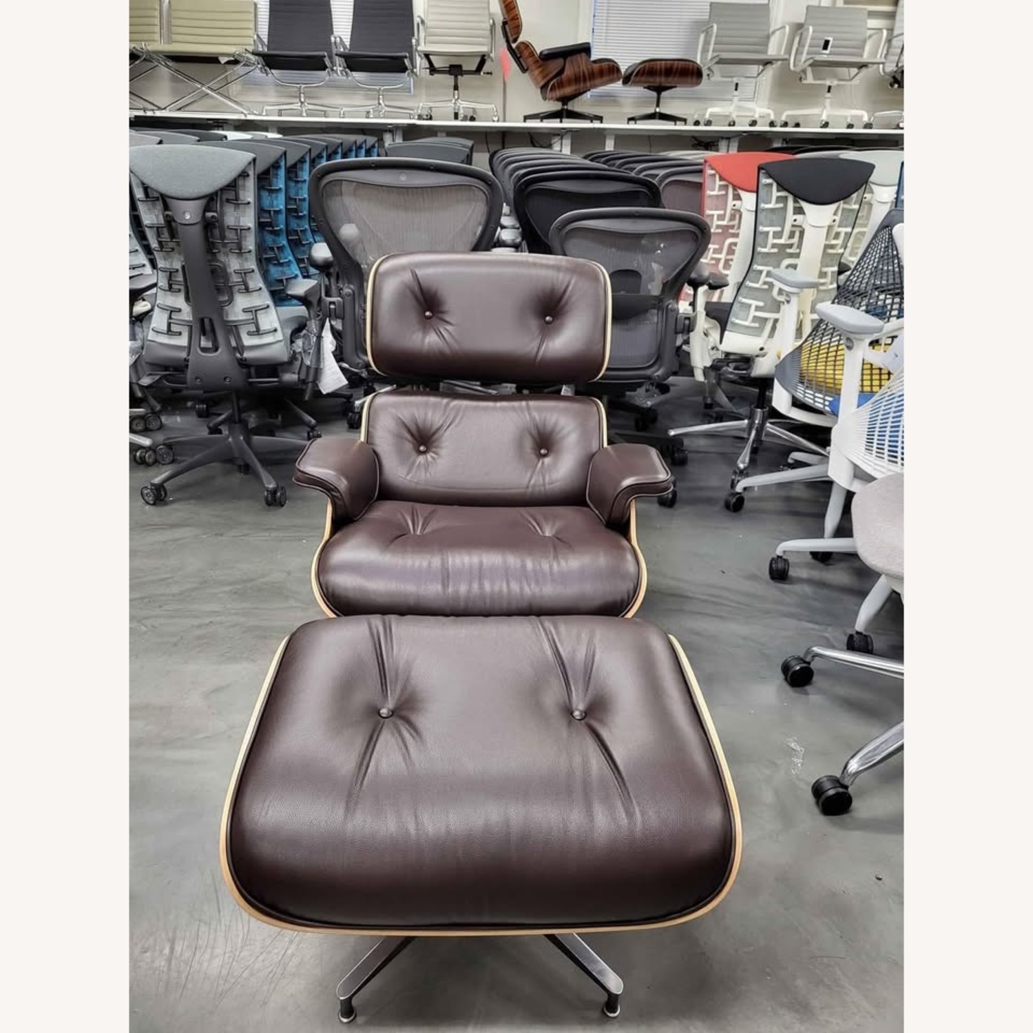 Herman Miller Eames Brown Lounge Chair & Ottoman - image-6
