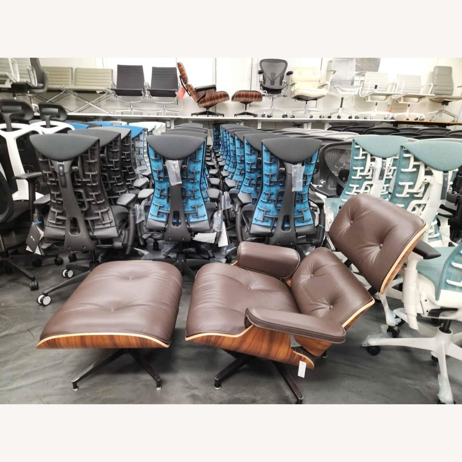 Herman Miller Eames Brown Lounge Chair & Ottoman - image-2