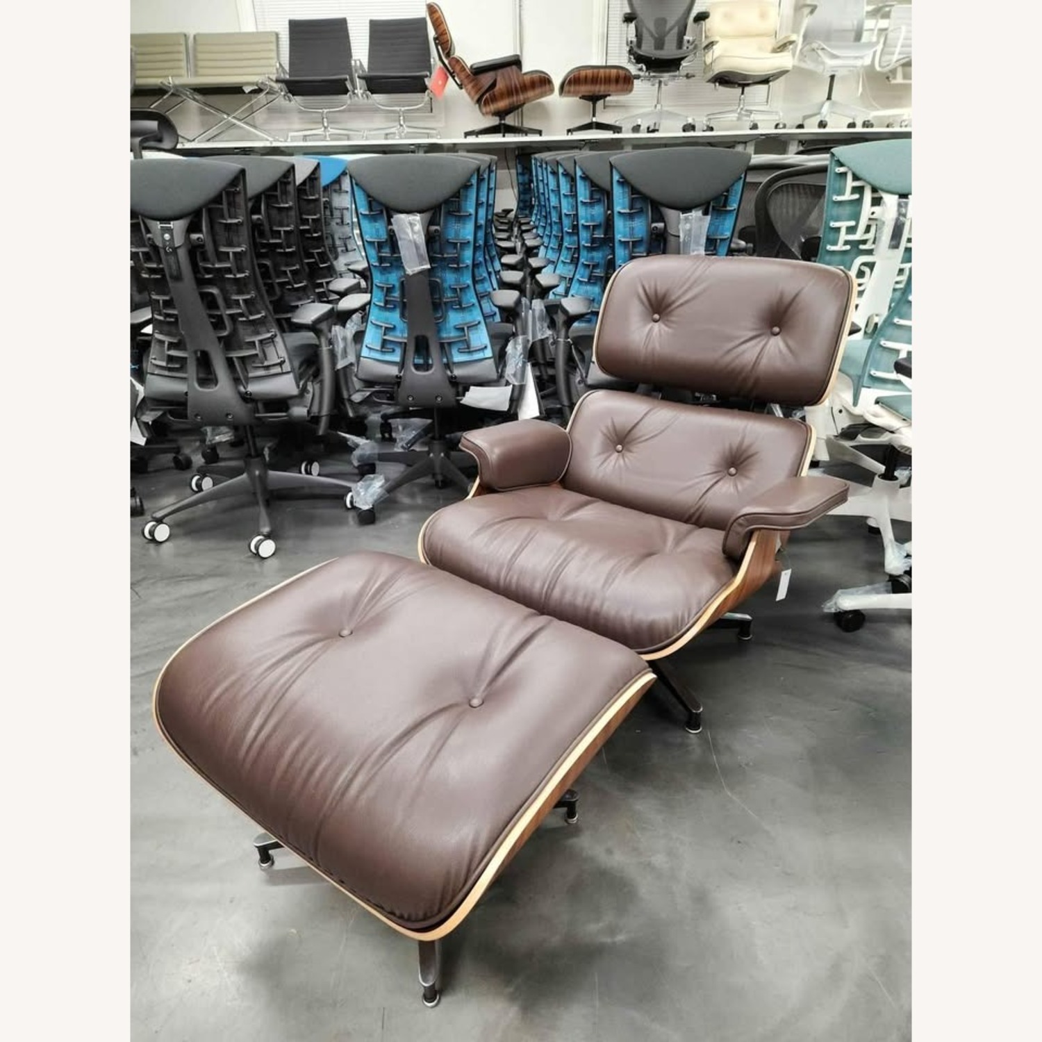 Herman Miller Eames Brown Lounge Chair & Ottoman - image-8