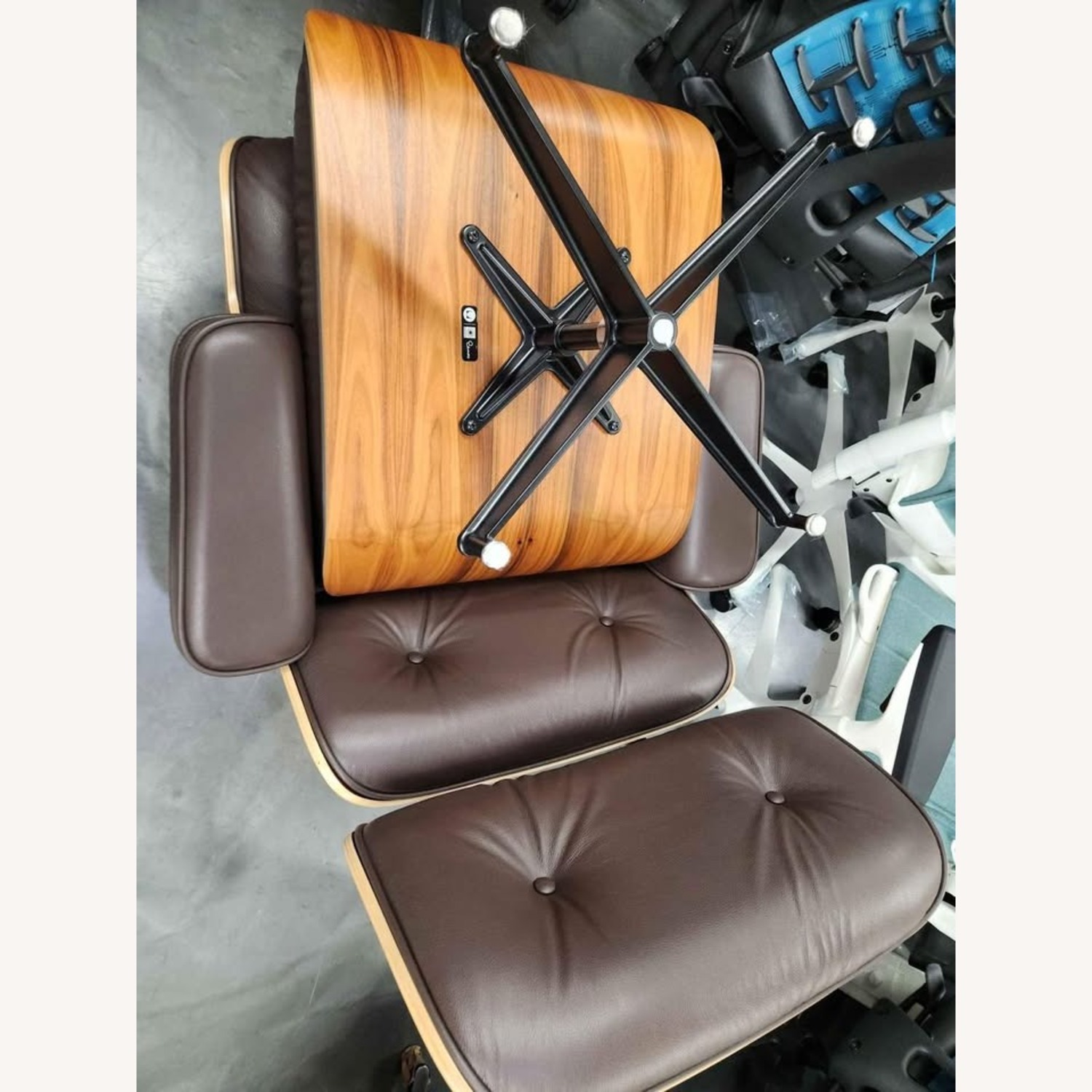Herman Miller Eames Brown Lounge Chair & Ottoman - image-3