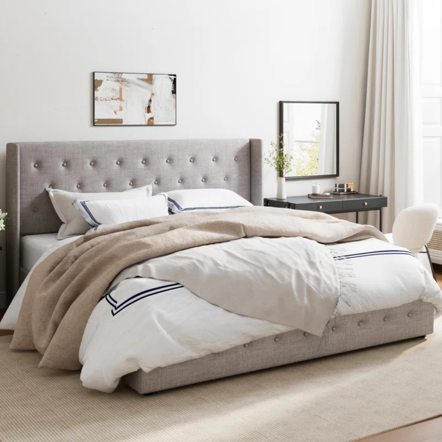 Wayfair King Bed Frame by Greyleigh - image-5