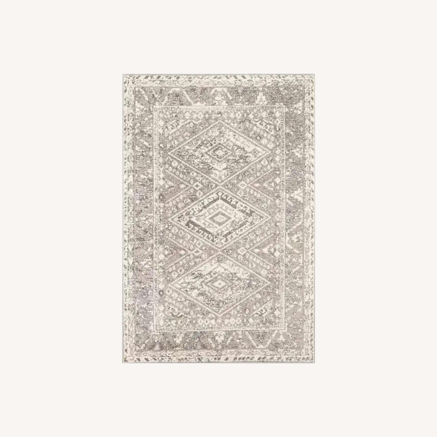 Greta Taupe Diamond Design Area Rug, 5x7 - image-0