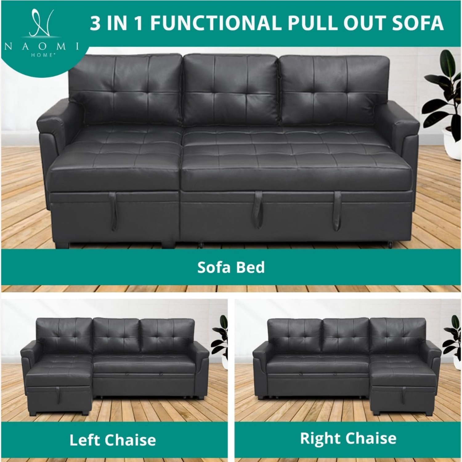 Naomi Home Jenny Sectional Sofa - image-5