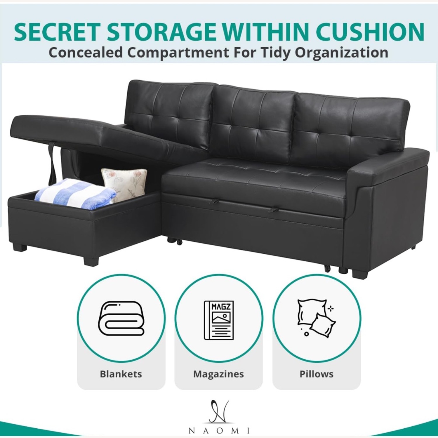 Naomi Home Jenny Sectional Sofa - image-4