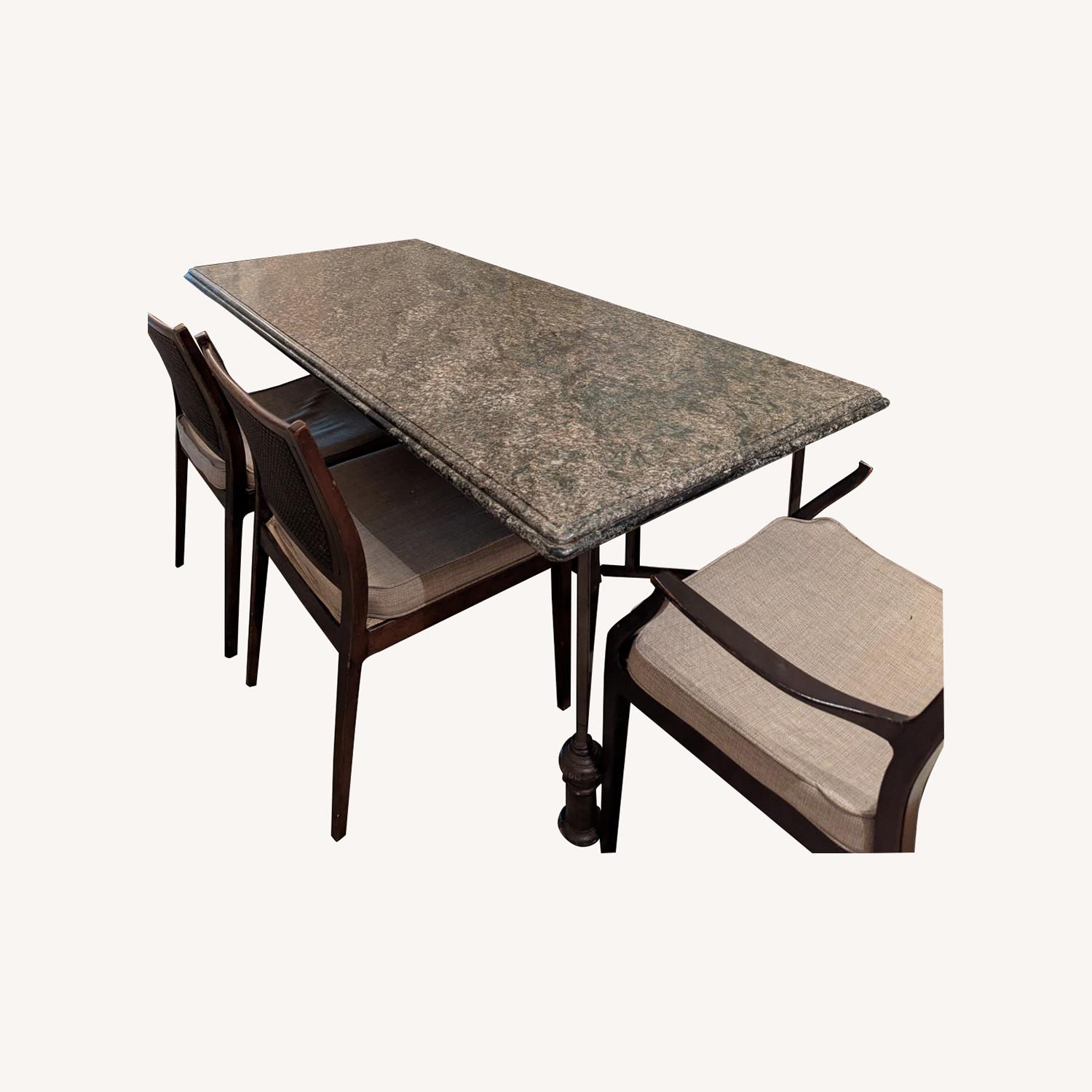  Vintage Granite Dining Table  - image-0