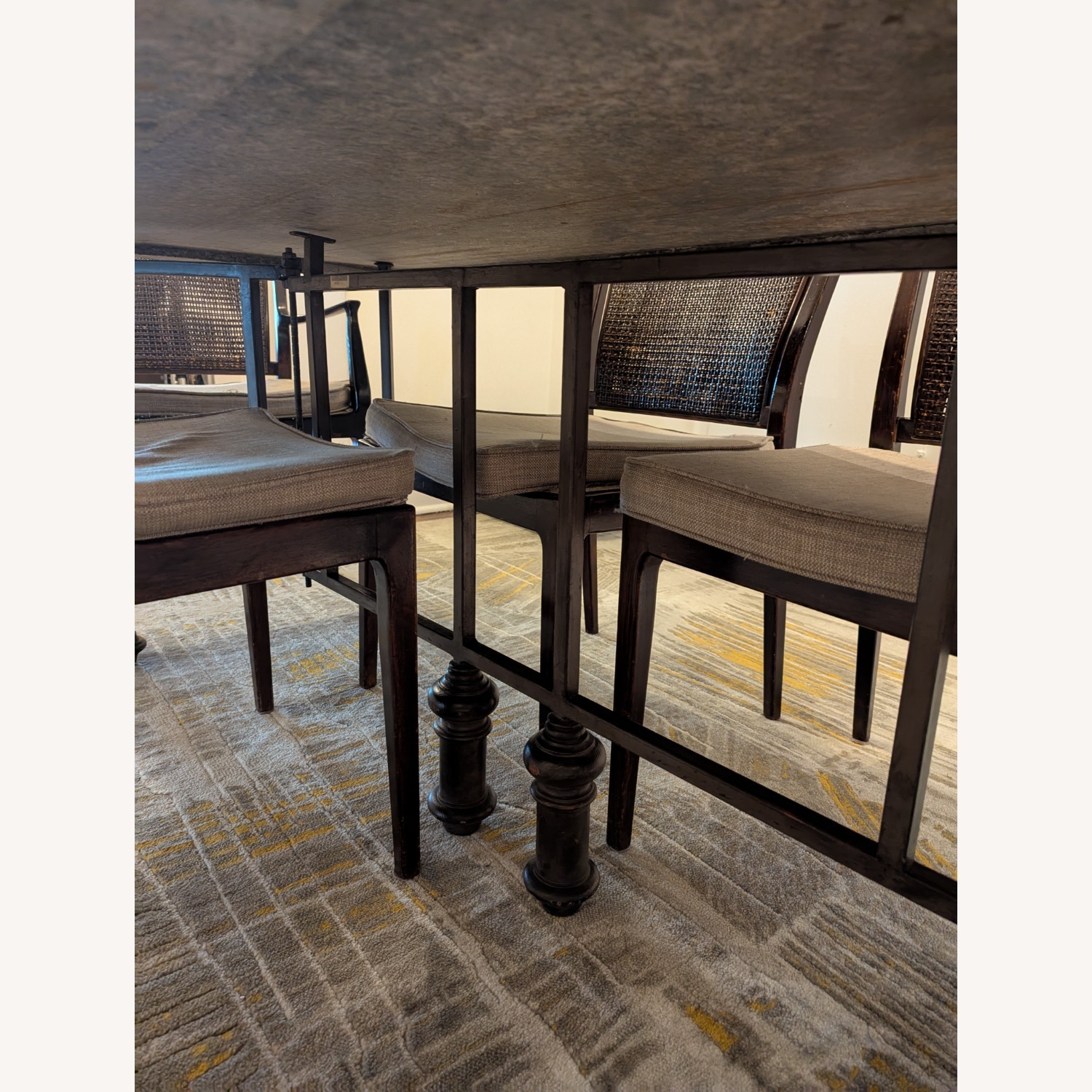  Vintage Granite Dining Table  - image-1