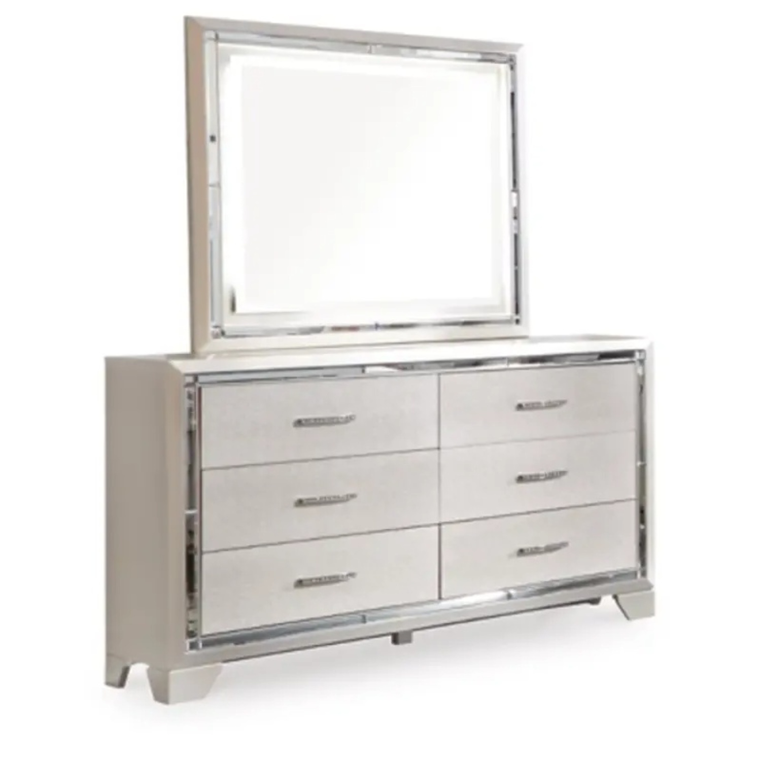 Gray Dresser with Mirror  - image-5