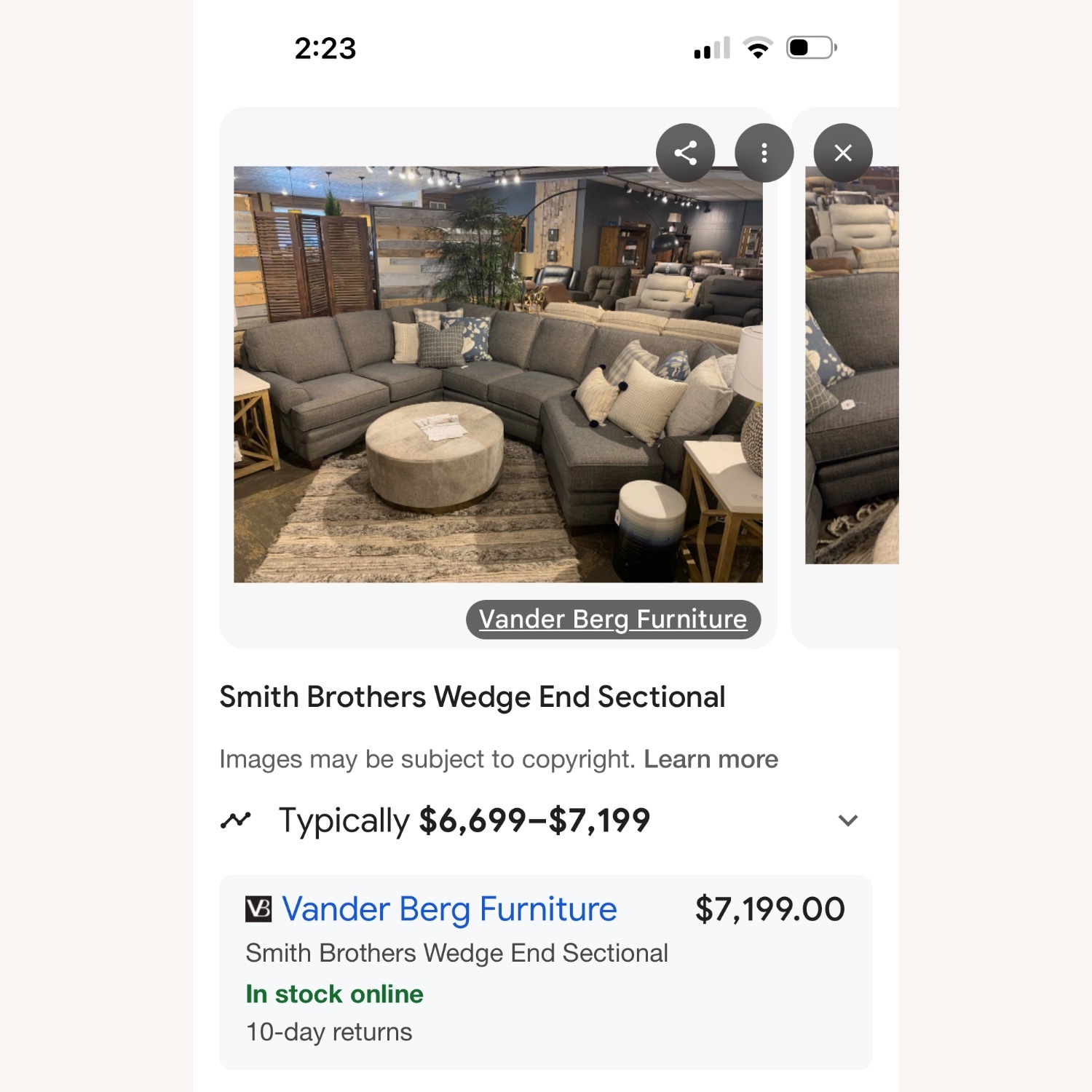 Smith Furniture Wedge End Sectional - image-3