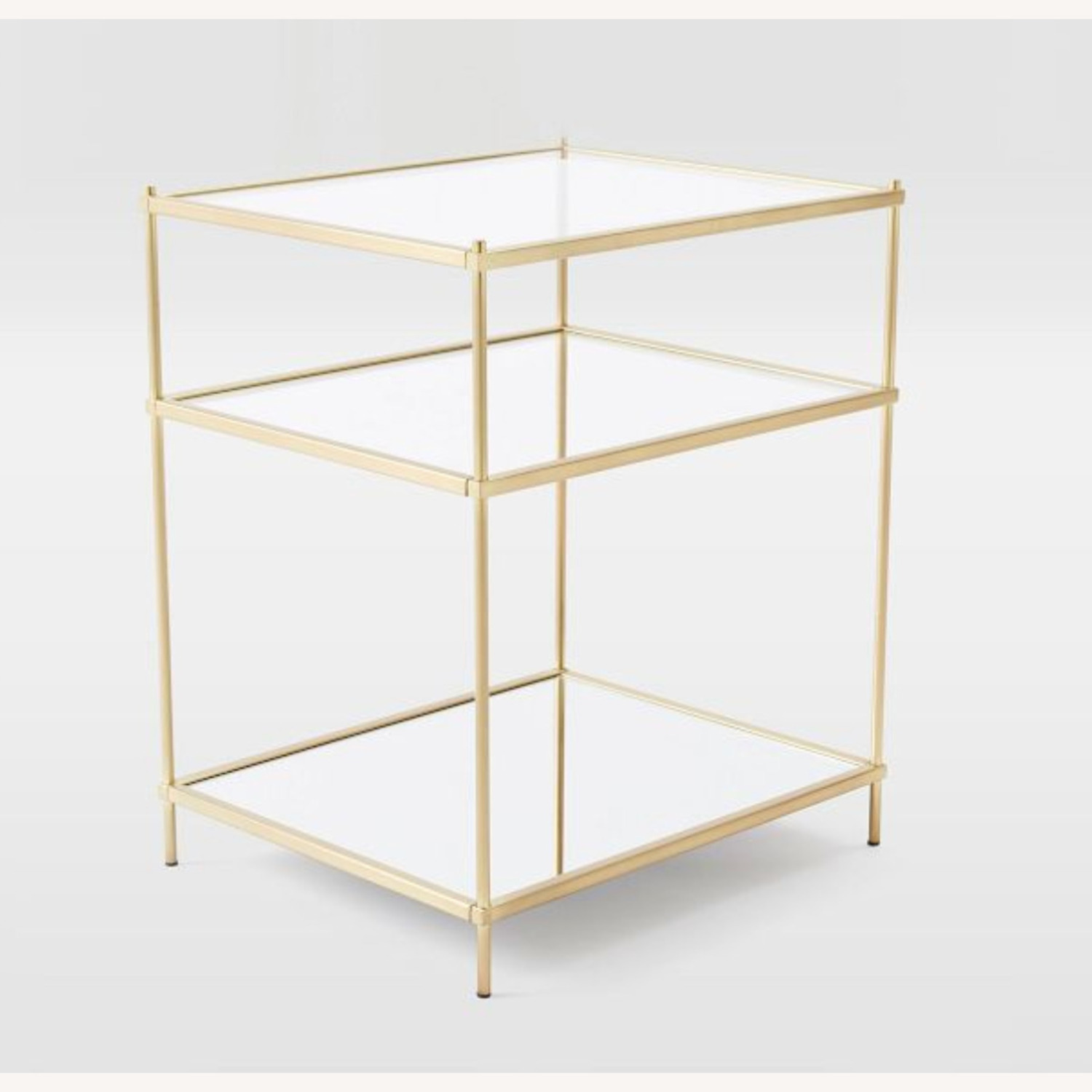 West Elm Bronze Metal & Glass Tables (Set of 2) - image-2
