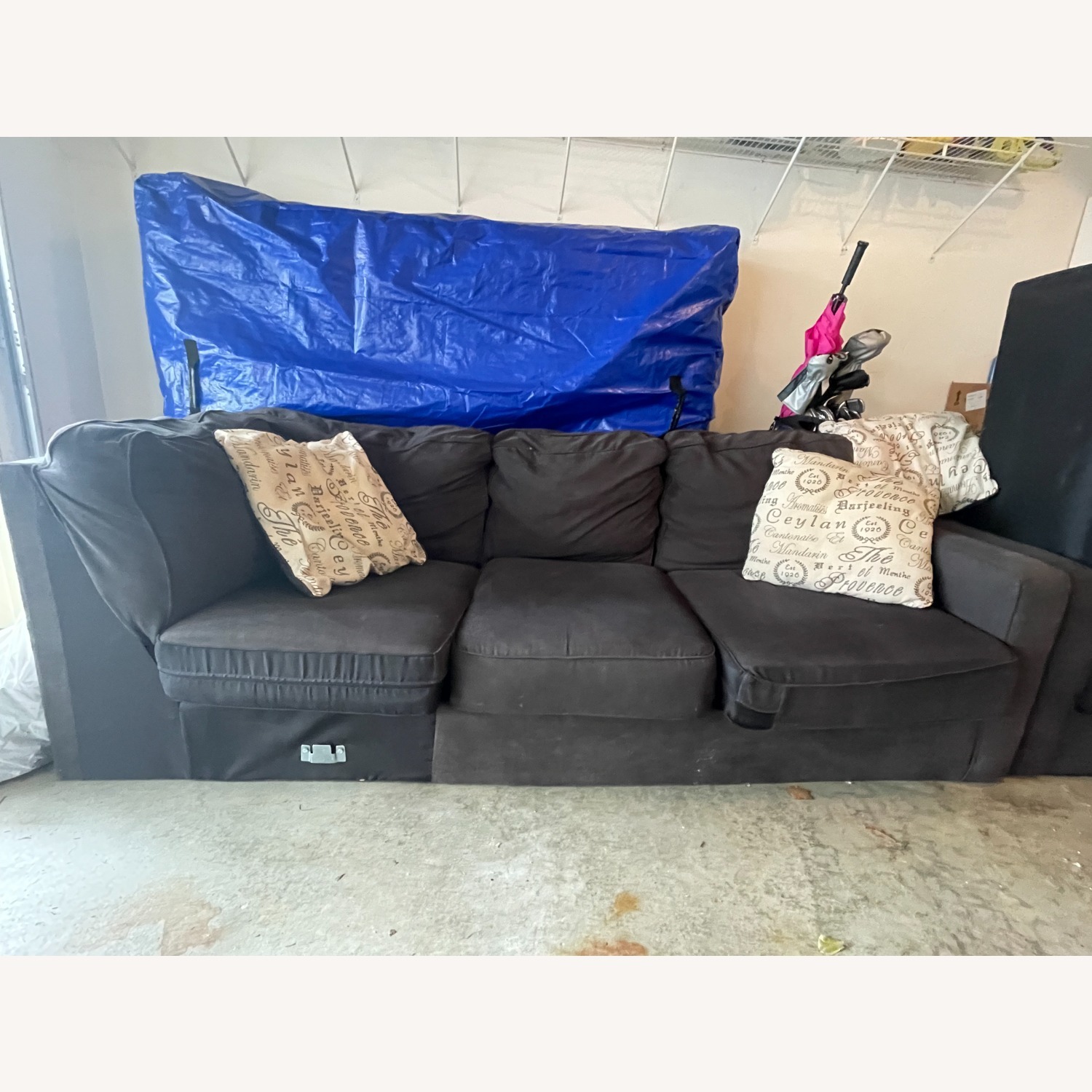 Ashley Furniture Ambrielle Grey 3 Piece Sectional - image-1