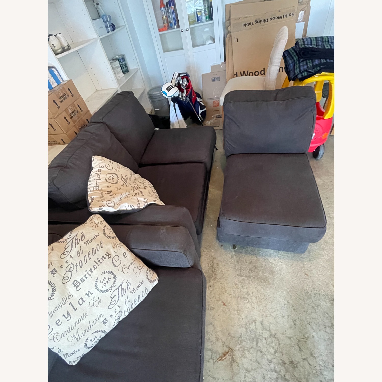 Ashley Furniture Ambrielle Grey 3 Piece Sectional - image-2